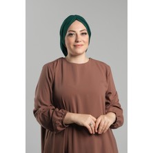 Zümrüt Pratik Hazır Geçmeli Tesettür Bone Sandy Büzgülü Salaş 2119_37