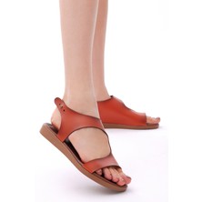 Tonny Black Kadın Oranj Rahat Kalıp Tek Bantlı Sandalet