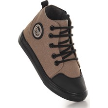 Kiko Kids Kai Fermuarlı Erkek Bebek Günlük Bot Ayakkabı Kum