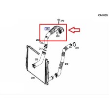Yyo MERCEDES-BENZ W205 C200D OM626 Motor Turbo Borusu U Boru Plastik Kısım A6260900042