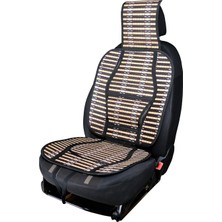 Oto Hasır Bambu Minder Ön Siyah Ikili Takım Bel Destekli Terletmez WF-1022