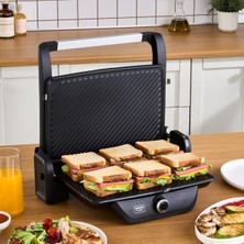 Karaca Gastro Classic Izgara ve Tost Makinesi Matte Black 6 Dilim Kapasiteli