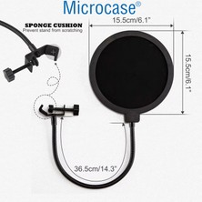 Microcase Profesyonel Ses Emici Masa Tutuculu Hareketli Pop Filtre - AL4726