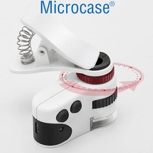 Microcase 60X Mini Cep Telefonu Için Mandallı Mikroskop Uv Ledli Büyüteç - AL4727