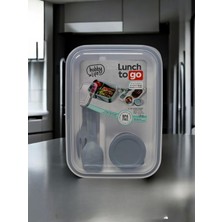 Hb Life Mavi Lunchtogo Box*beslenme Kabı Seti*bölmeli Beslenme Kutusu