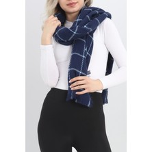 Desenli Kaşe Şal Lacivert - 15520.750.