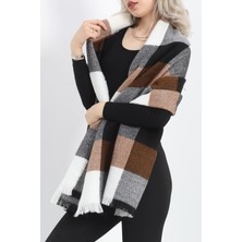 Desenli Kaşe Şal Siyahkahve - 15520.750.