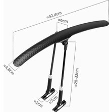 Fiona Dağ Bisikleti Bisiklet Çamurluk 27.5 Inç Evrensel Bisiklet Aksesuarları Sürüş Donanımları Arka Çamurluk Yağmur Kalkanı (Yurt Dışından)