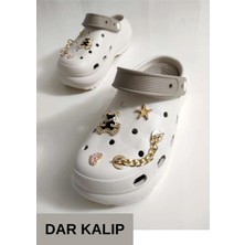 Trade Bazaar Kalın Taban Taş Detaylı Rahat Kadın Doktor Hemşire Terliği