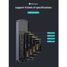 Yottamaster 2230/2242/2260/2280 Çift Protokol M.2 Ngff Nvme Kutusu Harici Ssd Usb 3.0 M2 Sata 10Gbps Hd Kutusu