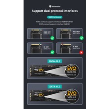 Yottamaster 2230/2242/2260/2280 Çift Protokol M.2 Ngff Nvme Kutusu Harici Ssd Usb 3.0 M2 Sata 10Gbps Hd Kutusu