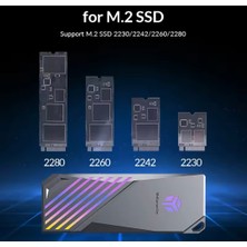 Yottamaster M.2 Nvme Sata Ssd Kutusu 2230/2242/2262/.2280 Çift Protokol 10Gbps Nvme PcıLe 5Gbps Sata Ngff Kutusu