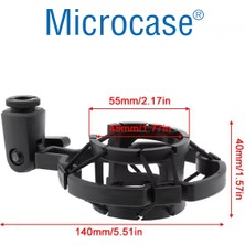 Microcase Yayın Stüdyo İçin Mikrofon Tutucu Plastik Shock Mount AL4724