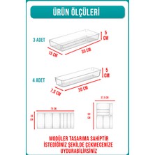 Fithome 7'li Kepçelik Kepçe Düzenleyici Çekmece Içi Modüler Organizer