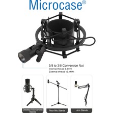 Microcase Yayın Stüdyo İçin Mikrofon Tutucu Plastik Shock Mount - AL4725