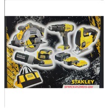 Stanley SFMCK412MDS-QW V20 18VOLT 4 Makinalı 3 Akülü Ağaç İşleme Seti