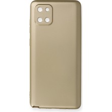 Newface Samsung Galaxy A81 / Note 10 Lite Kılıf Premium Rubber Silikon - Gold 13