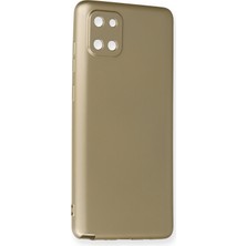 Newface Samsung Galaxy A81 / Note 10 Lite Kılıf Premium Rubber Silikon - Gold 13