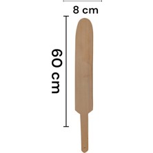 Poyraz Ahşap %100 Doğal Ahşap Hamur-Lahmacun-Pide Küreği-Fırın Pizza Küreği- (Kenarları Inceltilmiş)