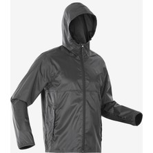 Quechua Erkek Outdoor Yağmurluk - Siyah - Raincut