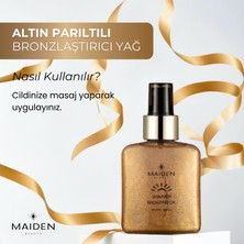 Maiden Beauty Yoğun Bronzlaştırma Etkili Altın Parıltılı Bronzlaştırıcı Yağ 100 ml