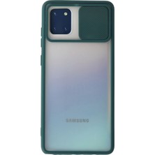 Newface Samsung Galaxy A81 / Note 10 Lite Kılıf Palm Buzlu Kamera Sürgülü Silikon - Yeşil 13