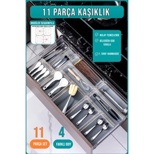 Fithome 11 Li Kaşıklık ve Çekmece Içi Düzenleyici Modüler Organizer Set