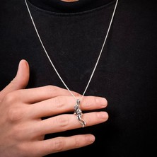 Ebrar Silver Gümüş Dalgıç Kolye 925 Ayar Gümüş Dalgıç Figürlü Unisex Kolye