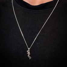 Ebrar Silver Gümüş Dalgıç Kolye 925 Ayar Gümüş Dalgıç Figürlü Unisex Kolye