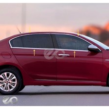 Ebal Oto Fiat Egea Krom Cam Çerçevesi 8 Parça 2015 Üzeri Paslanmaz Çelik