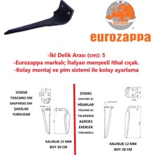 Eurozappa Dik Freze İthal Bıçak-2 Adet (Sağ-Sol Takım)