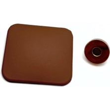 Angel Çanta Aksesuar Sütlü Kahve  5 X 4.5 Cm Mıknatıslı Mat  Kilit
