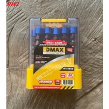 Dmax Ph2 Stoplu Vida Sıkma Ucu Mıknatıslı Çift Yönlü Yıldız Bits Uç 10 Adet