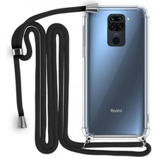 Piyasa Sepeti Xiaomi Redmi Note 9 Boyun Askılı Şeffaf Tank Kılıf