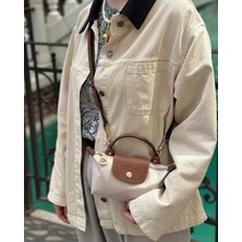 Tek Saplı Deri Çarpraz Askılı Kadın Çantası