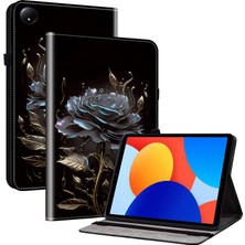 4u Sky Xiaomi Redmi Pad Se 4g 8.7 Inç Deri Desen Baskılı Standı Kart Yuvalı Tablet Kılıfı (Yurt Dışından)