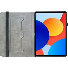 4u Sky Xiaomi Redmi Pad Se 4g 8.7 Inç Deri Desen Baskılı Standı Kart Yuvalı Tablet Kılıfı (Yurt Dışından)