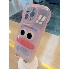 Lucek Cases iPhone 14 Pro Max Uyumlu Emo Sorry Kamera Çerçevesi Yuvarlak Kapak