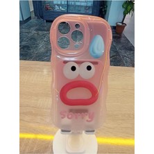 Lucek Cases iPhone 14 Pro Max Uyumlu Emo Sorry Kamera Çerçevesi Yuvarlak Kapak