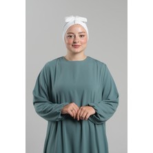 Krem Pratik Hazır Geçmeli Fiyonklu Bone Sandy Çift Taraflı Çapraz 3007B_40