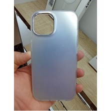 Lucek Cases iPhone 15 Pro Uyumlu Hologramlı Mor Kılıf Tuşları Metal Darbe Korumalı Kapak