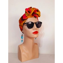 Oben Hobi Afrika Modeli Telli Bandana Saç Aksesuarı Kumaş Toka