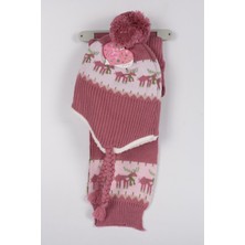 mercantoptan 4-8 Yaş 3'lu Cocuk Atkı Bere Eldiven Set