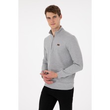 U.S. Polo Assn. Erkek Gri Melanj Sweatshirt 50298243-VR086