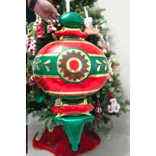 Pekshop Yılbaşı Süsü Folyo Balon Yılbaşı Süsü Şeklinde Uzun Yılbaşı Folyo Balonu 102 cm