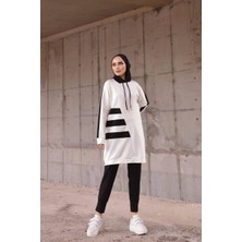 Kapüşonlu Ikili Tunik Takım