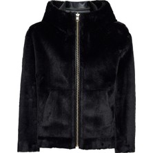 Derimod Gardena Kadın Siyah Çift Taraflı Teddy Mont 24WGD5241FF