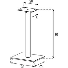 Sonorous Sp 100 Hoparlör Standı Ayağı