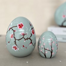 Dea'rt İstanbul Seramik Paskalya Yumurta Seti Sakura Desenli