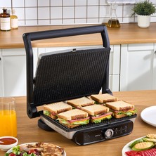 Karaca Gastro Grill Pro 2400W Izgara ve Tost Makinesi Mulberry